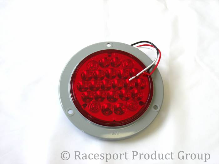 Race Sport - Race Sport 4" Round Red (w/ 3 Hole Mount) (RS-4-3HR)