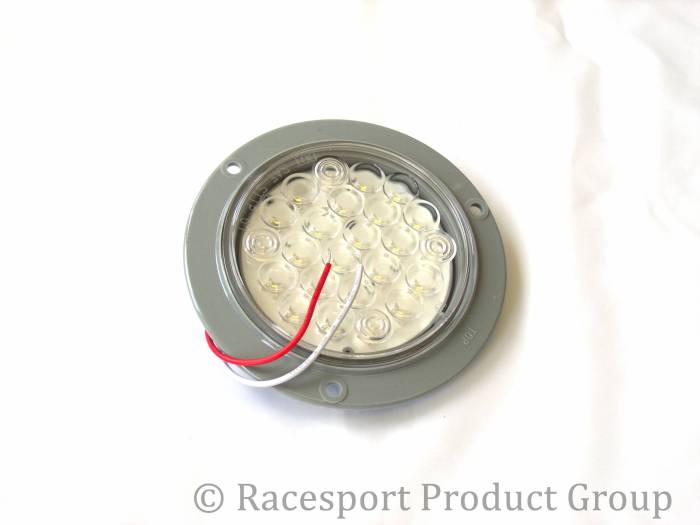 Race Sport - Race Sport 4" Round White (w/ 3 Hole Mount) (RS-4-3HW)