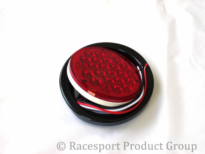 Race Sport - Race Sport 4" Round Red (w/ Grommet) (RS-4-GR)