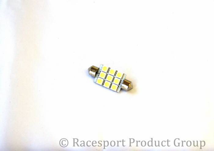 Race Sport - Race Sport 42mm 5050 LED 9 Chip Bulbs - each Amber (RS-42mm-A-5050)