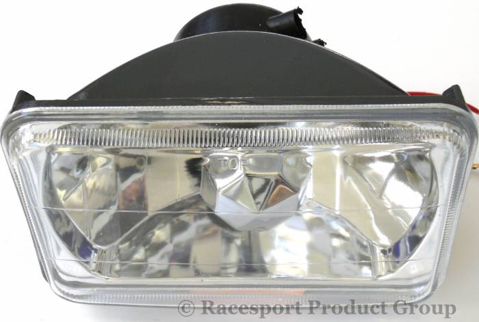Race Sport - Race Sport 4x6" Diamond Cut Headlight Conversion Lenses (RS-7012B)