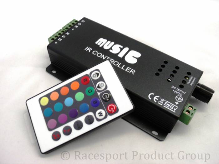 Race Sport - Race Sport 120W Sound Activated LED Controller (RS-MUSIC-120W)