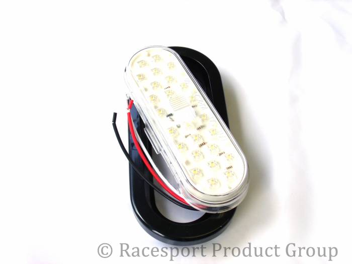 Race Sport - Race Sport 6x2.5" White (w/ Grommet) (RS-O6.5-GW)
