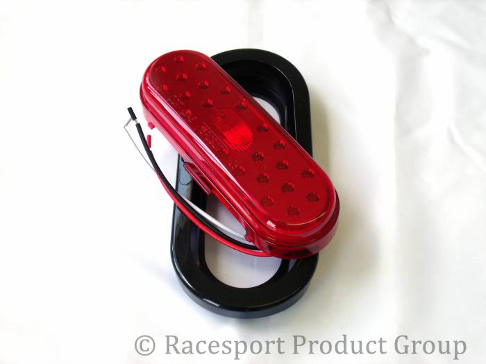 Race Sport - Race Sport 6x2.5" Red (w/ Grommet) (RS-O6.5-GR)