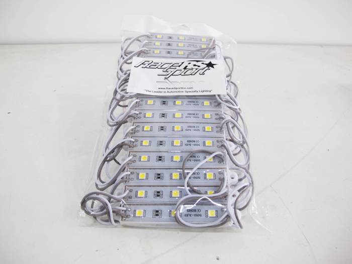 Race Sport - Race Sport 15ft 30 Module LED Pod Strip Light Kit (White) (RS-POD5050-15FT-W)