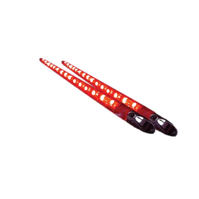 Race Sport - Race Sport (Pair) 13" Marine Extreme Series Accent Bar (Red) (MS-VLED_13-R)