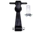 Buyers Product Company - BUYERS PRODUCT COMPANY 6 Inch Heavy-Duty Rubber Hood Catch - Includes Brackets and Pin-No Bumper (WJ205)