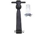Buyers Product Company - BUYERS PRODUCT COMPANY 7-7/8 Inch Heavy-Duty Rubber Hood Catch - Includes Brackets and Pin-With Bumper (WJ208)