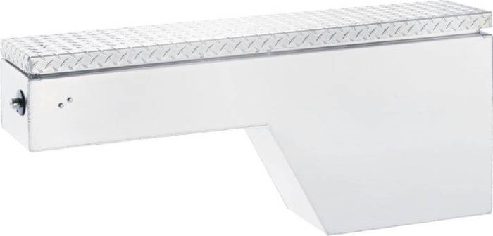 ProTech - ProTech Wheel Well Box; Single, 0.105 Diamond Plate Aluminum Lid (54-7545L)