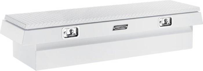 ProTech - ProTech Cross Body Box; Full Size; Single,  Diamond Plate Lid (54-8211W)