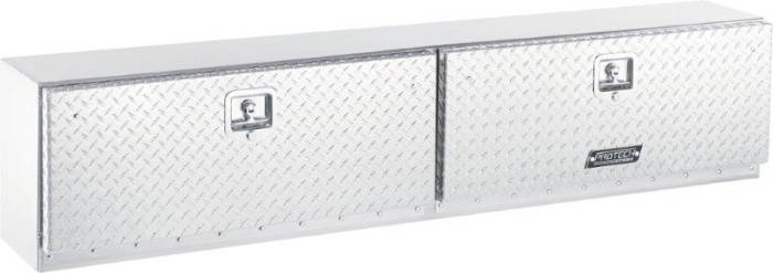 ProTech - ProTech Side Rail Box; Dual Diamond Plate Aluminum Drop-Down Doors (54-8680-72)