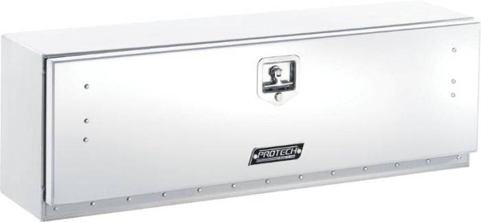 ProTech - ProTech Side Rail Box; Single, Polished Aluminum Drop-Down Door (54-8682-48)