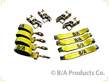 B/A Products - B/A Products Patented Roll Back Tie-Down System with Snap Hook Ends  (38-200SH)