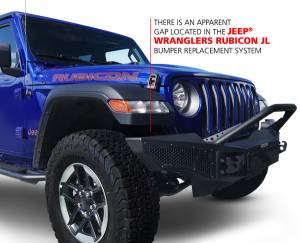 Go Rhino - Go Rhino - 331200T - Wrangler Rockline Winch & LED Ready Full Width Bumper w/ No Overrider Bar - Image 2
