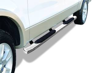 Go Rhino - Go Rhino - 67044PS - 415 Series SideSteps (Cab-Length) with Welded End Caps - Image 2