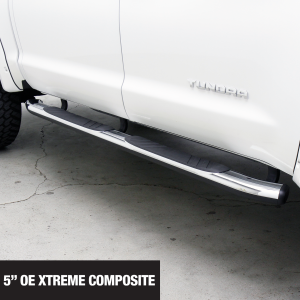 Go Rhino - Go Rhino - 680087B - 5in OE Xtreme Composite SideSteps - 87in Long - Black- Bars Only - Image 2
