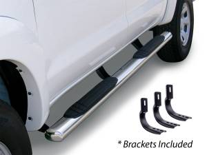 Go Rhino - Go Rhino - 684404587PS - 4in OE Xtreme SideSteps Kit - 87in Long Stainless + 3 Brackets Per Side - Image 1