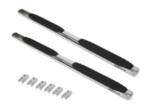 Go Rhino - Go Rhino - 684404687PS - 4in OE Xtreme SideSteps Kit - 87in Long Stainless + 4 Brackets Per Side (Gas Only) - Image 2