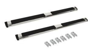 Go Rhino - Go Rhino - 686404580PS - 6in OE Xtreme Stainless SideSteps Kit - 80in Long + 3 Brackets Per Side - Image 2