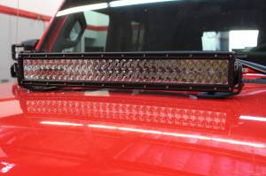 Go Rhino - Go Rhino - 732200T - Jeep Wrangler JL & JLU Center Hood Mount 20in Double Row LED Bar - Image 2