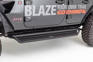 Go Rhino - Go Rhino - D10368T - Dominator D1 Side Steps w/ Full Length Drop Steps, Black Powdercoat Finish - Image 1