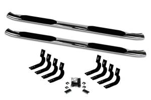 Big Country Truck Accessories - Big Country Truck Accessories - 39420366 - 4in + 15 Degree Cab-Length Side Bars with Welded End Caps - Image 2