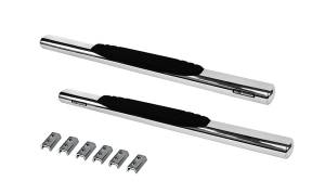 Big Country Truck Accessories - Big Country Truck Accessories - 394224526 - 4in WIDESIDER Platinum Side Bars Kit - 52in Long Stainless + Mounting Brackets - Image 2