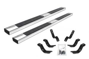 Big Country Truck Accessories - Big Country Truck Accessories - 3962368806 - 6in WIDESIDER Platinum II Stainless steel Side Bars Kit - 80in Long + Brackets - Image 1