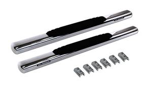Big Country Truck Accessories - Big Country Truck Accessories - 394201526 - 4in WIDESIDER Platinum Side Bars Kit - 52in Long Stainless + Mounting Brackets - Image 2