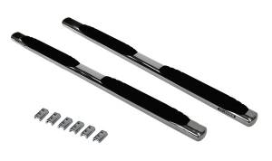 Big Country Truck Accessories - Big Country Truck Accessories - 394224806 - 4in WIDESIDER Platinum Side Bars Kit - 80in Long Stainless + Mounting Brackets - Image 2