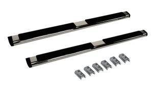 Big Country Truck Accessories - Big Country Truck Accessories - 396224806 - 6in WIDESIDER Platinum Stainless Steel Side Bars Kit - 80in Long + Brackets - Image 2