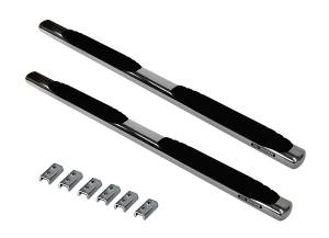 Big Country Truck Accessories - Big Country Truck Accessories - 394203876 - 4in WIDESIDER Platinum Side Bars Kit - Stainless + Mounting Brackets (Gas Only) - Image 2