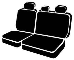 Fia - Fia LeatherLite Custom Seat Cover SL62-61 BLK/BLK - Image 1