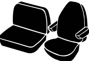 Fia - Fia Wrangler Custom Seat Cover TR40-72 BLACK - Image 1