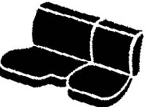 Fia - Fia Seat Protector Custom Seat Cover SP82-11 BLACK - Image 1