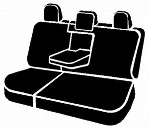 Fia - Fia LeatherLite Custom Seat Cover SL62-62 BLK/BLK - Image 1