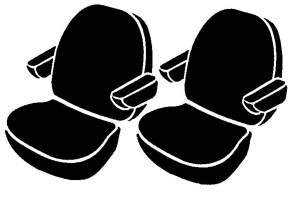 Fia - Fia Wrangler Universal Fit Seat Cover TR43-4 BLACK - Image 1