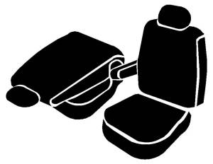 Fia - Fia LeatherLite Custom Seat Cover SL67-39 BLK/BLK - Image 1