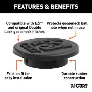 CURT - CURT Double Lock Gooseneck Cap 66165 - Image 3
