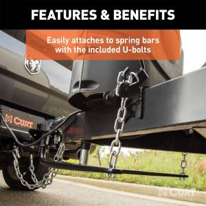 CURT - CURT Weight Distribution Spring Bar Chain/U-Bolt Kit 17111 - Image 3