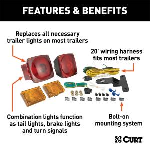 CURT - CURT Trailer Light Kit 53540 - Image 2