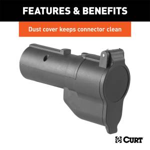 CURT - CURT 7-Way RV Blade Electrical Adapter w/Backup Alarm 57727 - Image 5