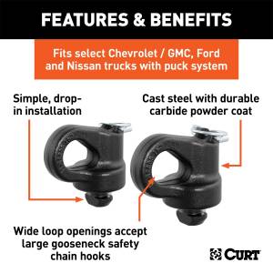 CURT - CURT Safety Chain Anchors 60608 - Image 2