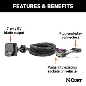 CURT - CURT Custom Wiring Harness 56431 - Image 2