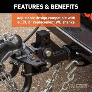 CURT - CURT Weight Distributing Hitch Round Bar 17107 - Image 3