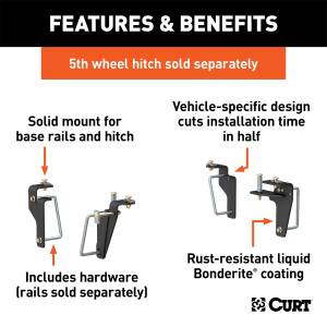 CURT - CURT Fifth Wheel Custom Bracket Kit 16426 - Image 2