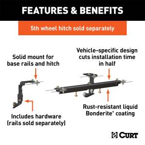CURT - CURT Fifth Wheel Custom Bracket Kit 16444 - Image 2