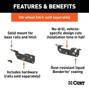 CURT - CURT Fifth Wheel Custom Bracket Kit 16424 - Image 2