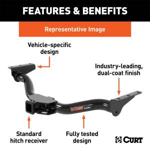 CURT - CURT Class III 2 in. Receiver Hitch 13421 - Image 2