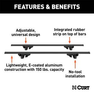 CURT - CURT Roof Mounted Cargo Rack 18118 - Image 3